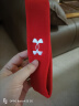 安德玛（Under Armour）运动发带男女止汗带吸汗头带跑步导汗带篮球防汗头巾箍护额 红色 实拍图