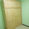 顾虎（GUHU）实木推拉门大衣柜省空间木质趟门新西兰松松木移门衣橱经济 180宽衣柜+60高顶柜 实拍图