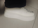 环球板鞋女2025秋冬新款百搭厚底轻便运动鞋韩版学生小白鞋女 白色 35 实拍图