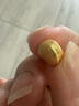 周六福小金花足金999黄金耳钉女生日礼物计价AC090379  一对 约0.67g 实拍图