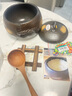 设乡味万古烧砂锅汤锅炖盅日本原装进口栗型土锅家用陶瓷锅煲仔饭燃气灶 267046 | 黑釉5合 送汤勺+饭勺 2.4L 实拍图