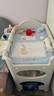 淘尼屋尿布台婴儿护理台多功能全塑料婴儿床可移动新生儿换衣洗澡抚触台 尿布台+PU软垫+三个挂盒进口HDPE 尿布台进口HDPE食品级0甲醛 实拍图
