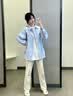 LEMANISM衬衫男潮牌凉感腊肠狗格子衬衫外套长袖情侣款宽松衬衣女 实拍图