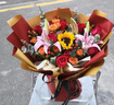 幽客玉品鲜花速递红玫瑰花束表白送女友老婆生日礼物全国同城配送 红玫瑰向日葵百合混搭花束 实拍图