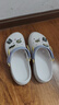 斯凯奇（Skechers）女鞋洞洞鞋凉鞋增高厚底耐磨沙滩拖鞋小怪兽包头洞洞鞋111581 白色/多彩色/WMLT 36 实拍图