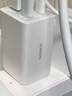 倍思65W氮化镓充电器六代套装Type-C多口快充头配PD线适用MacbookPro笔记本苹果15/14华为小米手机 白 实拍图