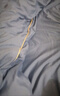 曼克顿（MANKEDUN）家纺简约床上四件套水洗棉纯色刺绣床单被套家用宿舍三件床品套件 卡芙-山灰+中灰 四件套1.8 床单款 （被套200*230cm） 实拍图
