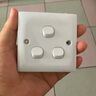 CLIPMEI86型老式开关插座面板老款按钮墙壁上家用一开带老款的多孔旧款灯 三位开关（单控） 实拍图