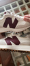 NEW BALANCE NB327官方休闲鞋女鞋夏季复古增高鞋潮流百搭低帮轻便软底运动鞋 灰色/米白/酒红 WS327KA 38 (脚长24.5cm) 实拍图