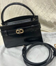 CHARLES&KEITH鳄鱼纹凯莉包手提斜挎婚包包女包生日礼物CK2-50270880-1 Black黑色 S 实拍图