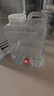 拜杰户外水桶家用储水用纯净矿泉水桶带龙头pc储水桶车载大容量蓄水箱 户外食品级透明款pc材质 1个 15L 实拍图