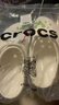 卡骆驰crocs洞洞鞋贝雅卡骆班轻便耐磨一脚蹬休闲鞋|205089 白/深蓝-126 39 (240mm) 实拍图