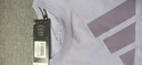 阿迪达斯 （adidas）2025新款短袖儿童T恤夏季户外运动休闲百搭短袖 紫罗兰+浅紫  128 实拍图