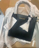 MICHAEL KORS礼物送女友轻奢MK女包MERCER皮质手提斜挎托特包风琴包 中号 黑色 实拍图