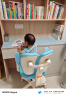 读书郎儿童学习椅中小学生写作业写字椅子家用可升降椅调节背座椅 升降脚踏+动态追背+双背旋转蓝 实拍图