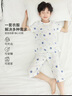 红豆儿童纯棉家居服套装男女中大童短袖网眼夏季睡衣青少年全棉空调服 H1J3325(挖掘机) 150 实拍图