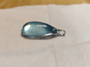 饰界情收藏级天然水晶吊坠冰种海蓝宝水滴项链挂饰送女友对象生日礼物 镶边约3-5克冰种海蓝宝 实拍图