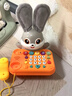赟娅儿童玩具1-2岁婴儿音乐电话车宝宝仿真电话座机早教玩具生日礼物 【多功能声光】萌兔仿真电话座机 六一儿童节新年益智早教礼物 实拍图