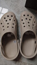 卡骆驰crocs洞洞鞋贝雅男鞋女鞋轻便耐磨一脚蹬拖鞋休闲鞋|10126 卵石色-2V3 44 (280mm) 实拍图