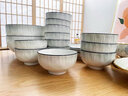 巛焦碗具套装碗盘餐具碗套装餐具整套北欧现代家用釉下彩饭碗盘子碗筷 10人食【55件】大套装 实拍图