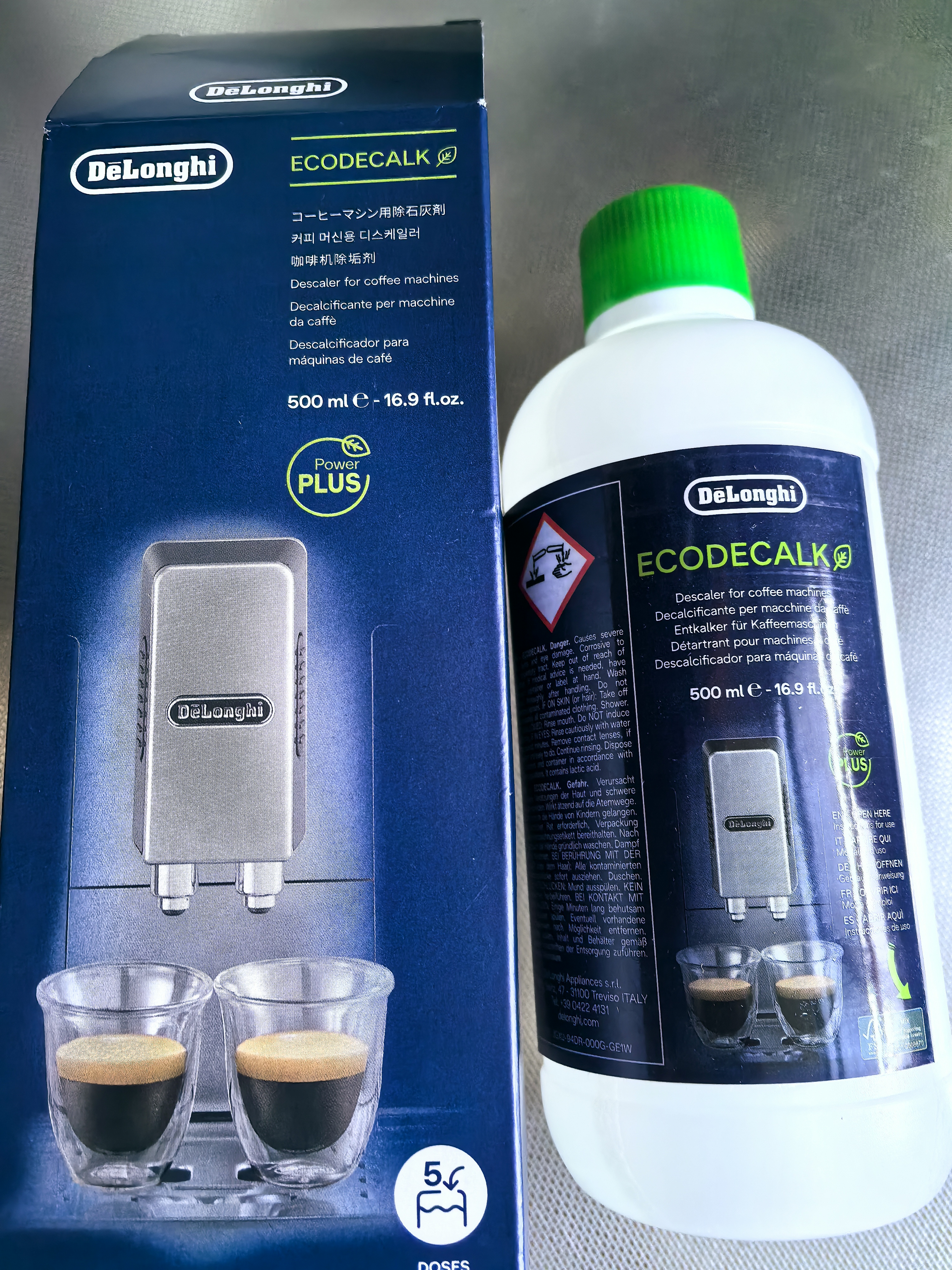 德龙（Delonghi）咖啡机除垢剂除垢液全自动清洗剂德隆清洁剂 (5次用量)500ml发普快 大容量 原装 实拍图