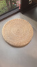 倾沫蒲团坐垫 瑜伽坐垫传统草编蒲团圆形榻榻米阳台茶道藤编地板坐垫 直径50厘米 蒲草原色_高6厘米_ 实拍图