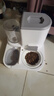 KimPets猫碗狗碗猫食盆猫咪猫粮自动喂食器饮水一体猫盆陶瓷宠物喝水双碗 升级款灰色-陶瓷碗 实拍图