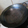 韦大锤双耳大炒锅老式家用铁锅圆尖底炒菜锅厨师边锅餐馆锅不粘马勺 45cm双耳铁锅+木盖+勺+铲+刷 45cm 实拍图