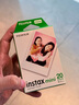 富士FUJIFILM instax立拍立得相机 3英寸相纸胶片胶卷 3寸双包+相册+冰箱贴+收纳盒【20张白边】 官方标配 实拍图