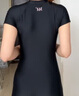 361°游泳衣女士保守连体五分平角专业竞速训练修身显瘦泡温泉泳装运动 实拍图