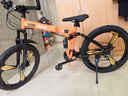 Jeep 吉普山地自行车男女学生成人双减震碟刹越野折叠变速山地-战神 战神-一体轮-活力橙 24寸（适合身高1.5~1.75m） 27速顶配版 实拍图