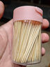 竹居乐竹牙签家用一次性剔牙神器水果竹签盒装酒店餐厅商用便携细牙签筒 【双尖头】 400支 1罐 实拍图