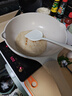 炊大皇（COOKER KING） 炒锅白色不粘锅网红大白锅平底炒菜锅少油烟易清洗电磁炉通用 【炒锅】超轻不粘 双导流口 28cm 实拍图