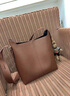 袋鼠2025女士包包真皮女新款女包斜挎包女简约大容量水桶包单肩腋下包 焦糖色(水桶包) 实拍图