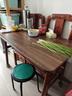 喻品餐桌椅组合家用小户型桌子饭桌仿木公寓出租房餐厅CJ166胡桃色120 实拍图