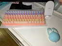 B.O.W航世 K608静音充电无线键盘鼠标套装 笔记本台式电脑办公家用便携无线键鼠 甜心粉 渐变-无线键盘 电池版 实拍图