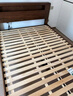 源氏木语全实木床北欧风小户型卧室家具橡木床现代简约主卧1.5m1.8m双人床 胡桃色低铺夜光床斜靠版【橡木】 1200mm*2000mm  框架结构 实拍图