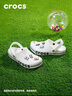 卡骆驰crocs洞洞鞋贝雅卡骆班轻便耐磨一脚蹬休闲鞋|205089 白/深蓝-126 40 (250mm) 实拍图
