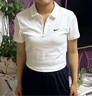 耐克(NIKE)女短袖T恤 POLO衫 运动休闲 简约时尚 DV7885-133白L 实拍图