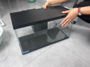 喜高超白玻璃鱼缸智能鱼缸免换水小型客厅水族箱一体式过滤氧气鱼缸 黑色-鱼缸标配 485*225*283mm 实拍图