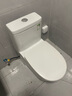 松鲸 卫浴家用马桶坐便器大冲力超漩虹吸式静音连体座便器小户型马桶 经济型【超漩虹吸】+轻音盖板 实拍图