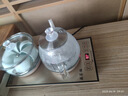 益茶福全自动上水电热水壶底部上水嵌入式茶台功夫茶烧水壶饮水烧水一体机抽水玻璃煮茶壶保温泡茶壶 SQ-008金色玻璃套装 1L 实拍图