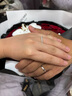 CRD克徕帝【现货闪发】契合钻石情侣款对戒婚戒结婚订婚钻戒铂金戒 PT950铂金 男戒 约6分 实拍图