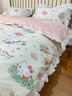 雅鹿纯棉四件套公主风床上用品全棉韩版花边被套儿童床单床笠床裙款 甜心kt【纯棉 适合裸睡】 1.8m 床单款 四件套-被套200*230cm 实拍图