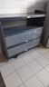 帅仕（shuaishi）厨房用具置物架落地多层餐边柜收纳碗柜家用橱柜微波炉烤箱储物柜 【升级特厚】灰4层120长42深丨高硬度实心门丨特强承重 实拍图