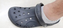 卡骆驰crocs洞洞鞋贝雅男鞋女鞋轻便耐磨一脚蹬拖鞋休闲鞋|10126 黑色-001 44 (280mm) 实拍图
