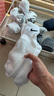 耐克(NIKE)袜子男子 速干透气篮球袜 短袜三双装SX7677-100白XL 实拍图