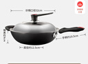 炊大皇炒锅铁锅传世无涂层铸铁炒菜锅32cm电磁炉燃气灶通用锅具C32D2 实拍图