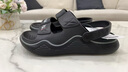 森馬凉鞋男士2025新款夏季防滑防臭踩屎感软底沙滩鞋户外开车休闲拖鞋 黑色 42 【41-42同码】 实拍图