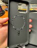 梵皓伊 磁吸碳纤凯夫拉纹理适用新款苹果15promax手机壳iPhone14pro亲肤感超薄防摔套17pro/16轻奢高级感 凯夫拉纹【竖条波浪】内置磁吸+磨砂碳纤维防指纹 iPhone16Proma 实拍图
